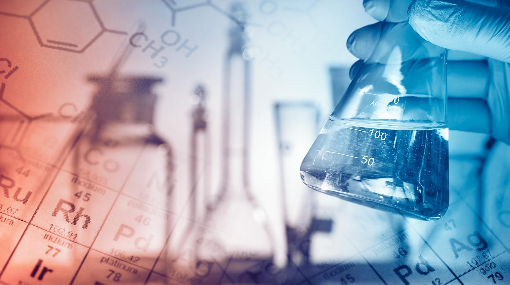Chemistry Graphic with Beaker